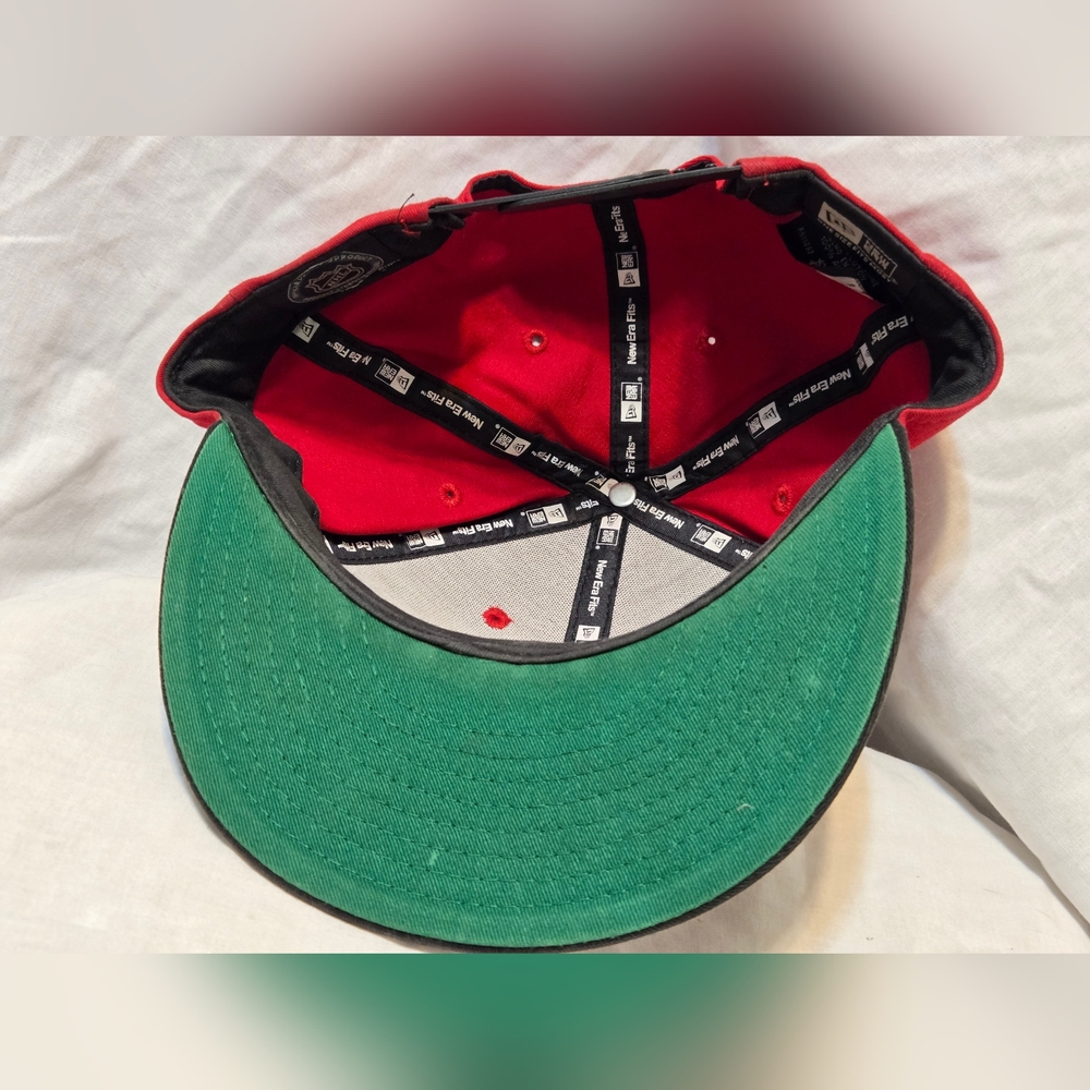 Detroit Red Wings Hat Cap Snapback Spellout Logo NHL New Era  Hockey - Picture 6 of 8